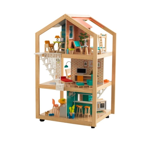 So stylish mansion dollhouse with ez kraft assembly hotsell